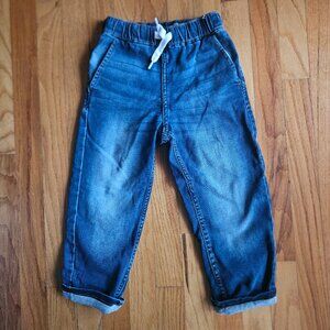 Boys 5 lined denim joggers
